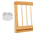 Lit à fuseaux queen en bois massif bohème Middlebrook Designs