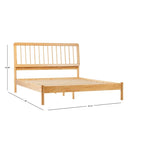 Lit à fuseaux queen en bois massif bohème Middlebrook Designs