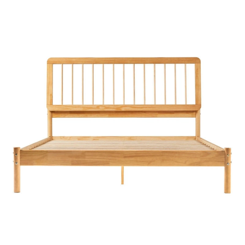 Lit à fuseaux queen en bois massif bohème Middlebrook Designs