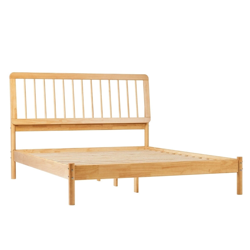 Lit à fuseaux queen en bois massif bohème Middlebrook Designs