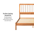 Lit à fuseaux queen en bois massif bohème Middlebrook Designs