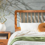 Lit à fuseaux queen en bois massif bohème Middlebrook Designs