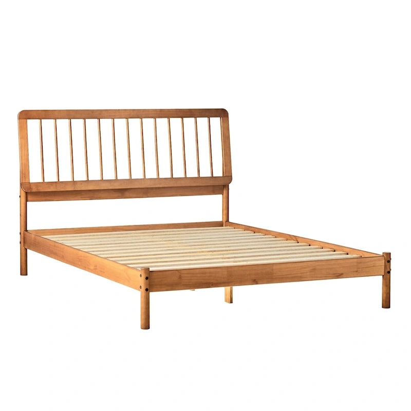Lit à fuseaux queen en bois massif bohème Middlebrook Designs