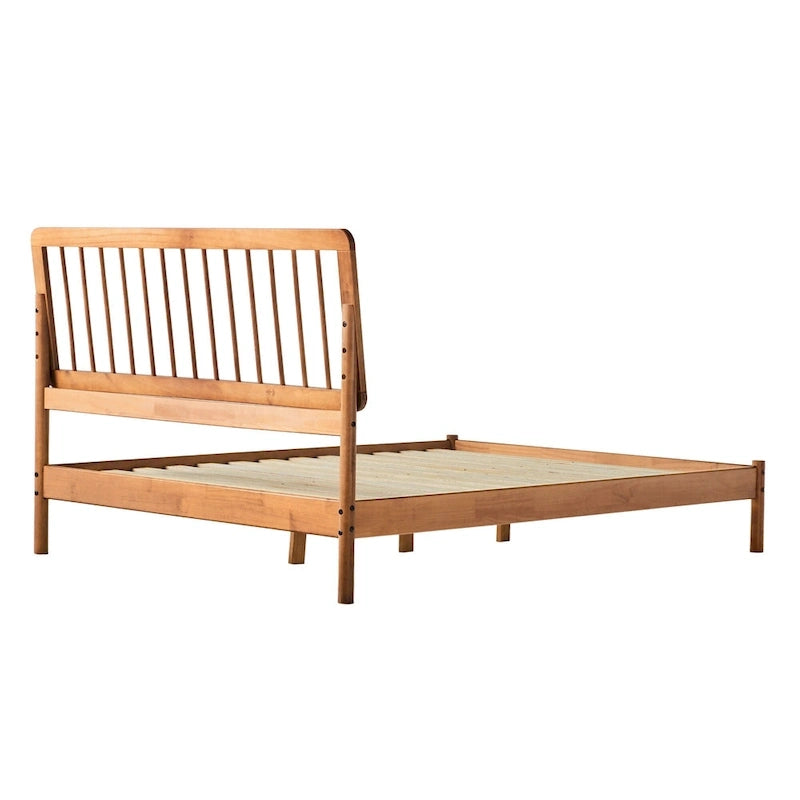 Lit à fuseaux queen en bois massif bohème Middlebrook Designs