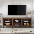 Meuble TV en bois de 70 pouces Middlebrook Designs avec rangement ouvert