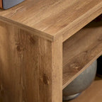 Meuble TV en bois de 70 pouces Middlebrook Designs avec rangement ouvert