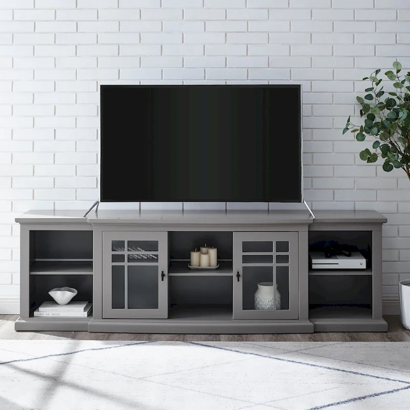 Meuble télé classique Middlebrook de 80 pouces avec façade en avancée