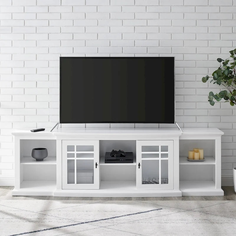 Meuble télé classique Middlebrook de 80 pouces avec façade en avancée