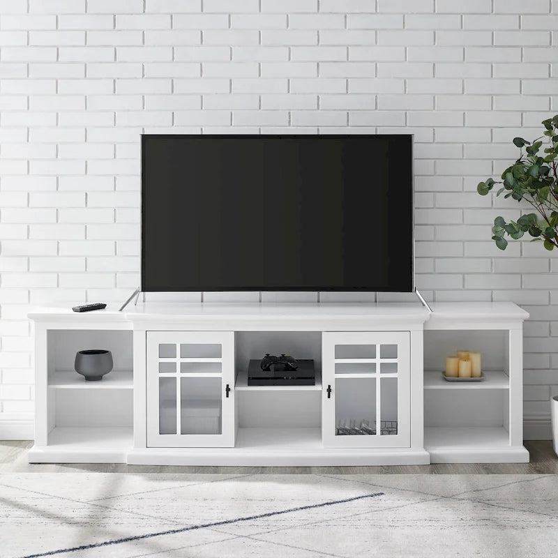 Meuble télé classique Middlebrook de 80 pouces avec façade en avancée