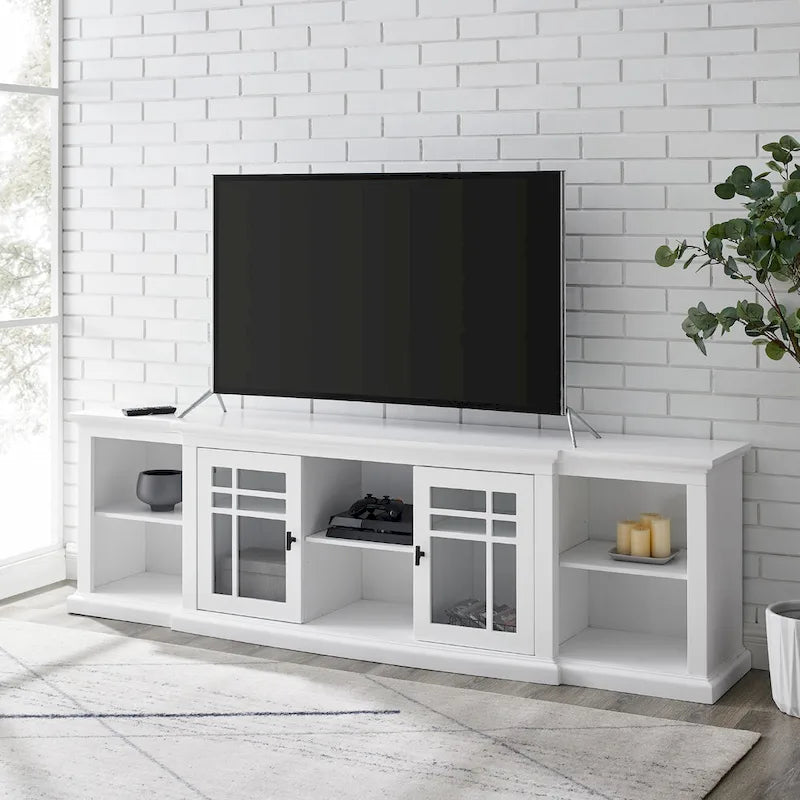 Meuble télé classique Middlebrook de 80 pouces avec façade en avancée