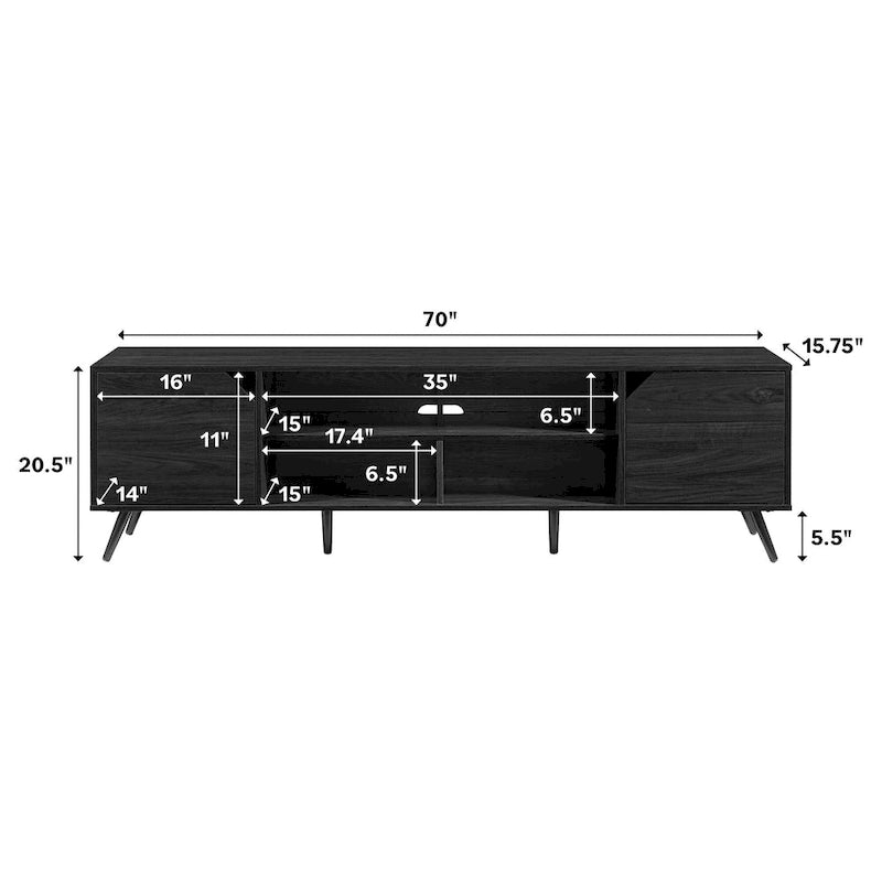 Meuble TV scandinave 70 po Middlebrook Designs