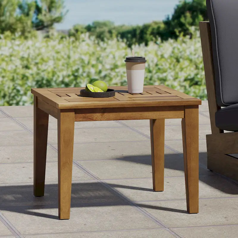 Table d'appoint Hampton Wood en acacia naturel