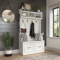 Porte-manteau et banc à chaussures 40 W Woodland avec portes par Bush Furniture