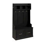 Porte-manteau et banc à chaussures 40 W Woodland avec portes par Bush Furniture