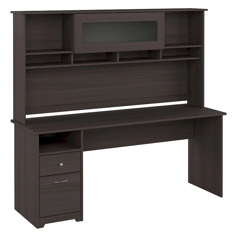 Bureau d'ordinateur de 72 po avec huche et tiroirs par Bush Furniture