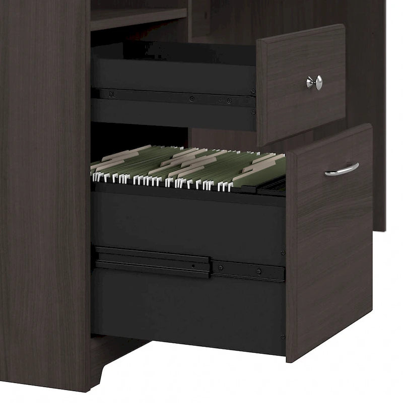 Bureau d'ordinateur de 72 po avec huche et tiroirs par Bush Furniture