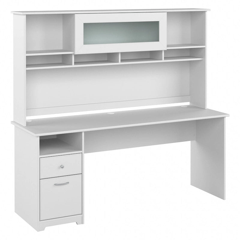 Bureau d'ordinateur de 72 po avec huche et tiroirs par Bush Furniture