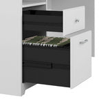 Bureau d'ordinateur de 72 po avec huche et tiroirs par Bush Furniture