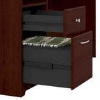 Bureau d'ordinateur de 72 po avec huche et tiroirs par Bush Furniture