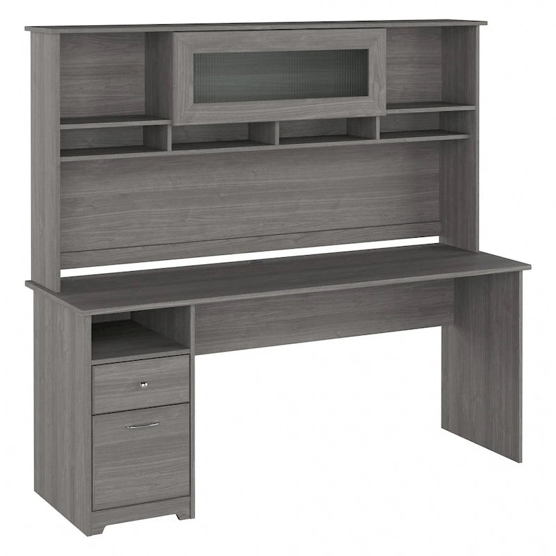 Bureau d'ordinateur de 72 po avec huche et tiroirs par Bush Furniture