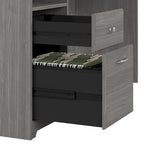 Bureau d'ordinateur de 72 po avec huche et tiroirs par Bush Furniture