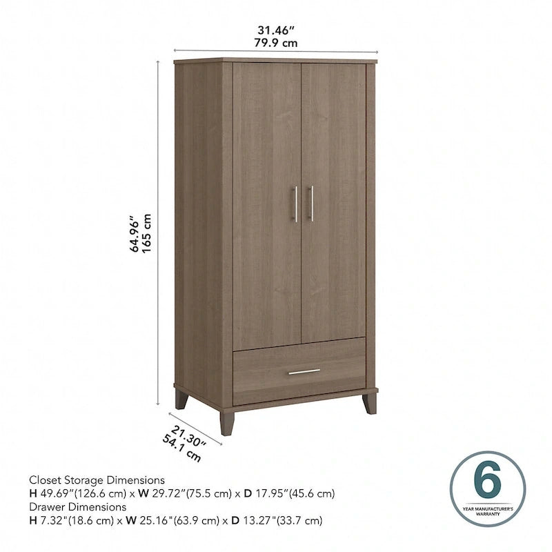 Grande armoire de rangement Somerset de Bush Furniture