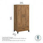 Grande armoire de rangement Somerset de Bush Furniture