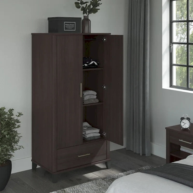 Grande armoire de rangement Somerset de Bush Furniture