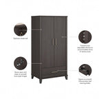 Grande armoire de rangement Somerset de Bush Furniture