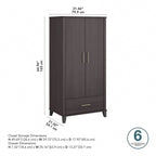 Grande armoire de rangement Somerset de Bush Furniture