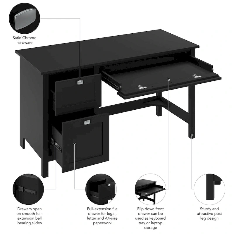 Bureau informatique Broadview 54W avec tiroirs de Bush Furniture