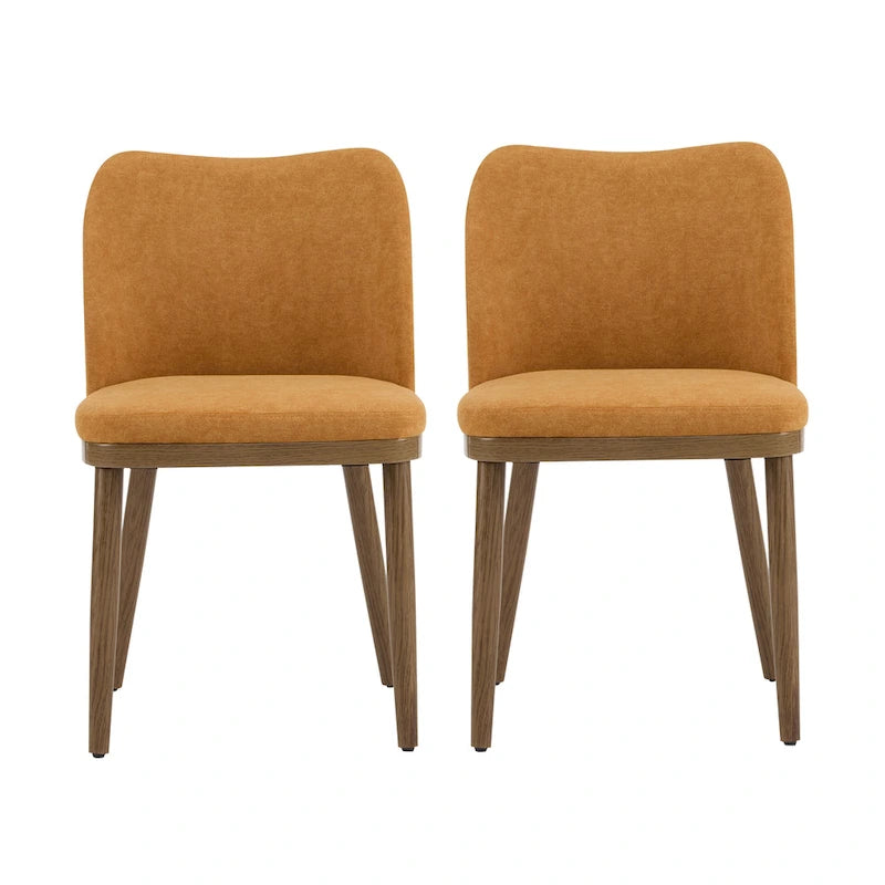 Chaises de salle à manger tapissées en tissu Aviana (lot de 2) par Christopher Knight Home