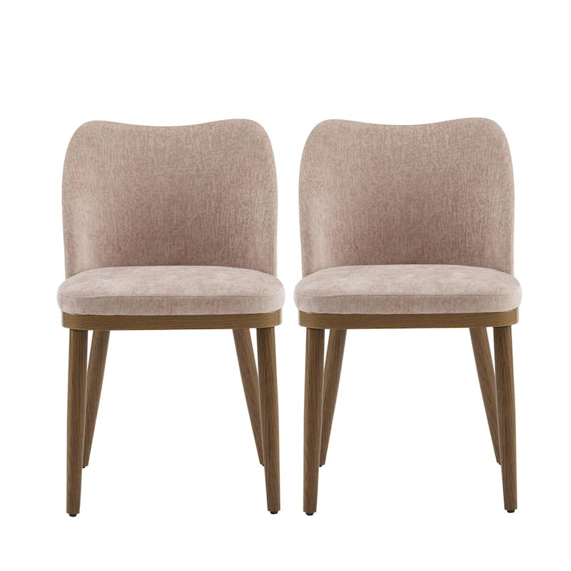 Chaises de salle à manger tapissées en tissu Aviana (lot de 2) par Christopher Knight Home