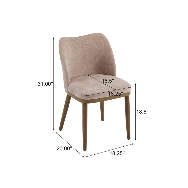Chaises de salle à manger tapissées en tissu Aviana (lot de 2) par Christopher Knight Home