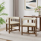 Christopher Knight Home - Lot de 2 chaises de salle à manger élégantes Bennett avec dossier incurvé