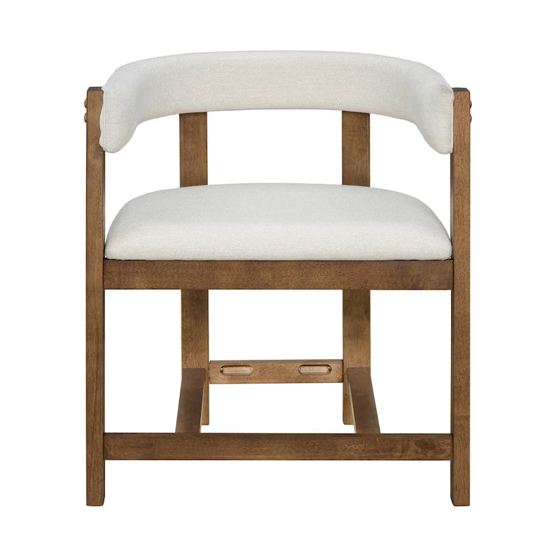 Christopher Knight Home - Lot de 2 chaises de salle à manger élégantes Bennett avec dossier incurvé