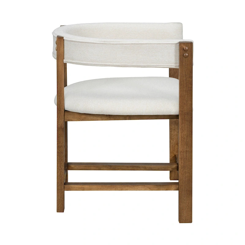 Christopher Knight Home - Lot de 2 chaises de salle à manger élégantes Bennett avec dossier incurvé