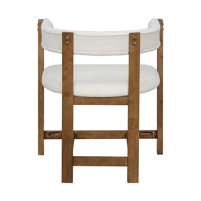 Christopher Knight Home - Lot de 2 chaises de salle à manger élégantes Bennett avec dossier incurvé