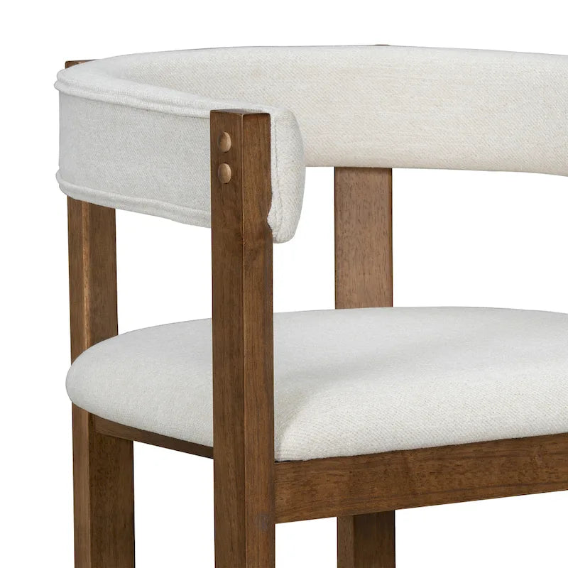 Christopher Knight Home - Lot de 2 chaises de salle à manger élégantes Bennett avec dossier incurvé