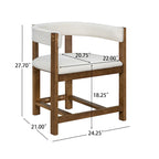 Christopher Knight Home - Lot de 2 chaises de salle à manger élégantes Bennett avec dossier incurvé