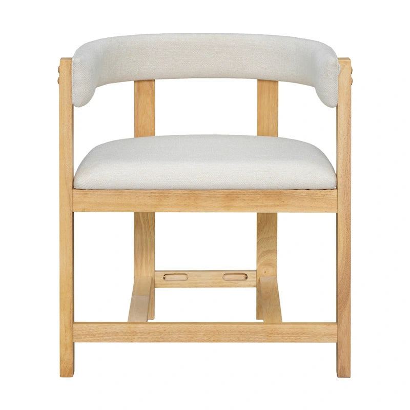 Christopher Knight Home - Lot de 2 chaises de salle à manger élégantes Bennett avec dossier incurvé