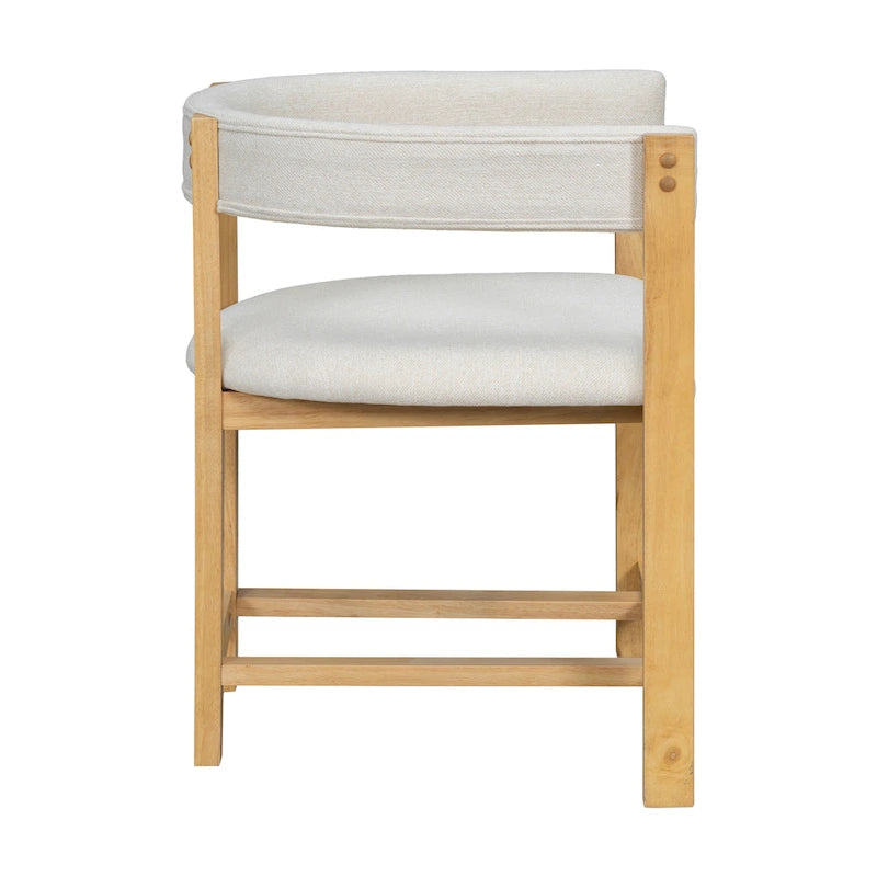 Christopher Knight Home - Lot de 2 chaises de salle à manger élégantes Bennett avec dossier incurvé