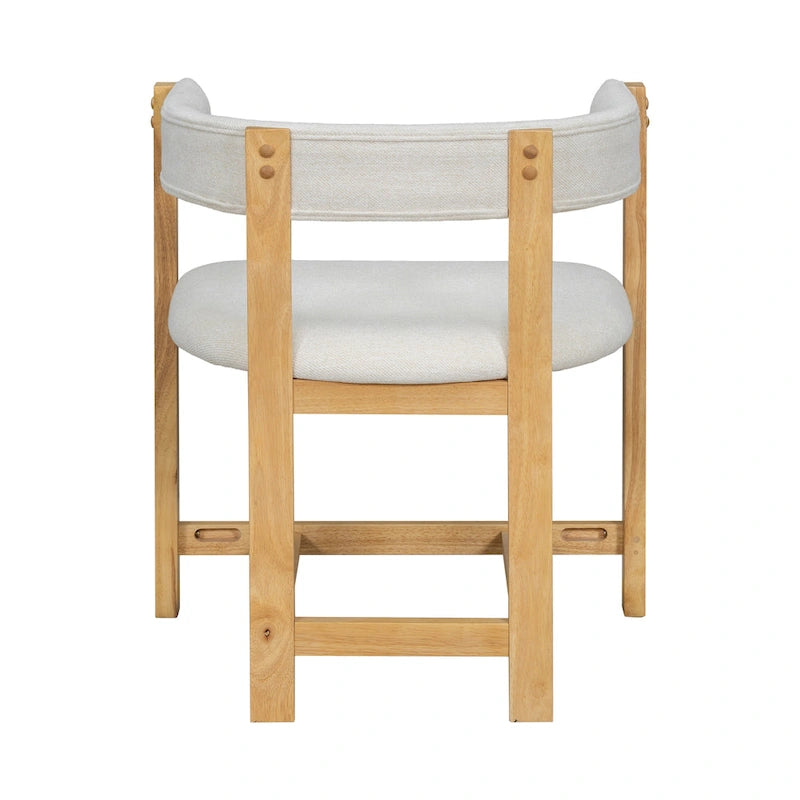 Christopher Knight Home - Lot de 2 chaises de salle à manger élégantes Bennett avec dossier incurvé