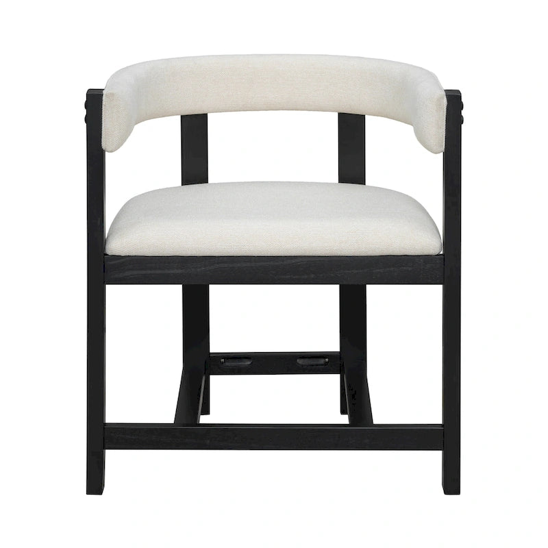 Christopher Knight Home - Lot de 2 chaises de salle à manger élégantes Bennett avec dossier incurvé