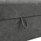 Christopher Knight Home - Canapé d'angle convertible Miranda en polyester avec rangement et plateau réversible