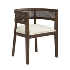 Chaises de salle à manger Halea Farmhouse en bois d'hévéa avec dossier en cannage (lot de 2) par Christopher Knight Home