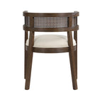 Chaises de salle à manger Halea Farmhouse en bois d'hévéa avec dossier en cannage (lot de 2) par Christopher Knight Home
