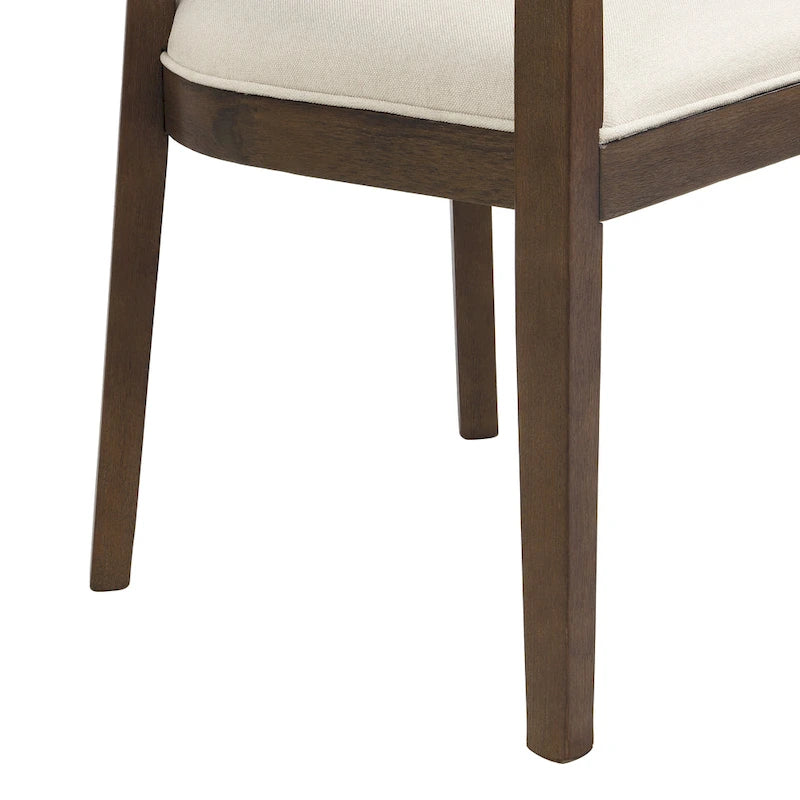 Chaises de salle à manger Halea Farmhouse en bois d'hévéa avec dossier en cannage (lot de 2) par Christopher Knight Home