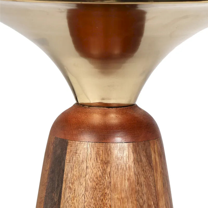 Table d'appoint en manguier et métal Christopher Knight Home