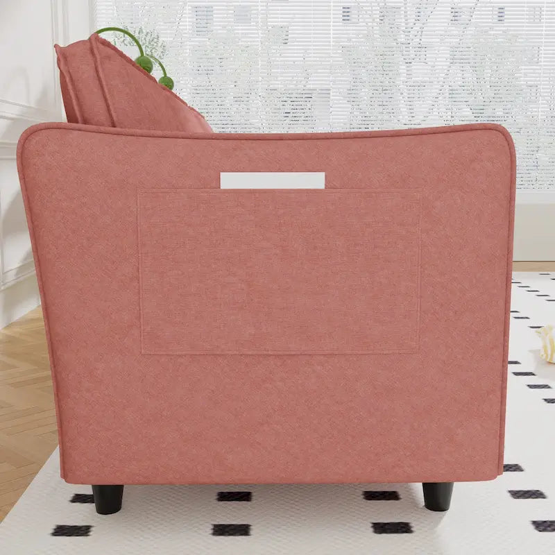 Christopher Knight Home - Canapé spacieux Benjamin 3 places en forme de L avec pouf mobile et poches de rangement